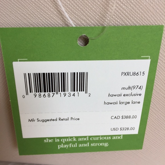 RARE! Kate spade Hawaii exclusive large lane bag - Picture 4 of 8